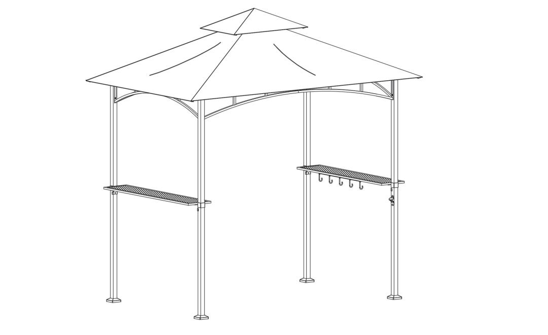 Οι οδηγίες εγκατάστασης Gazebo Steel Grazebo