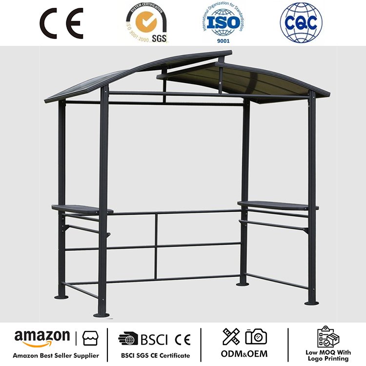 Κιόσκι 8' x 5' BBQ Patio Canopy Hardtop Gazebo