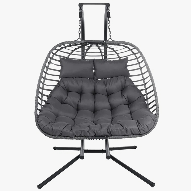 Κουνιστή καρέκλα Rattan Egg για 2 άτομα